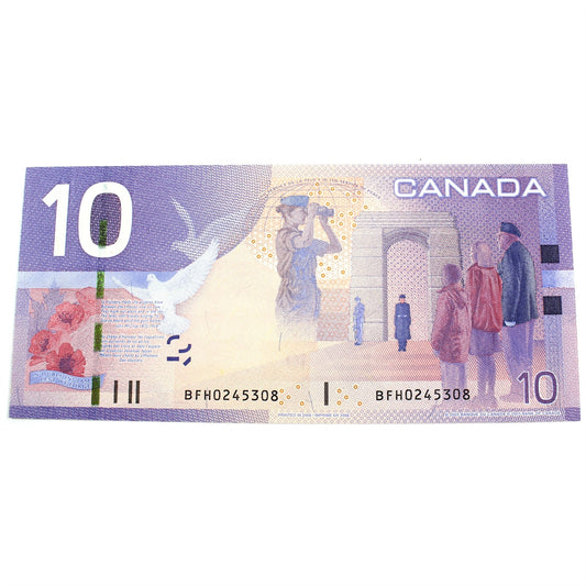 BC-68b 2008 Canada $10 Jenkins-Carney, BFH, UNC