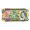 BC-50a 1969 Canada $20 Beattie-Rasminsky, EK, Almost Uncirculated (AU50)