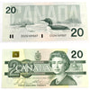 BC-58b 1991 Canada $20 Bonin-Thiessen, ESZ with BPN, AU-UNC (AU55)