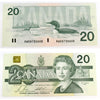 BC-58b-i 1991 Canada $20 Bonin-Thiessen, AWB, Choice Uncirculated (CUNC63)