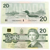 BC-58d 1991 Canada $20 Knight-Dodge, EVW, Choice Uncirculated (CUNC63)
