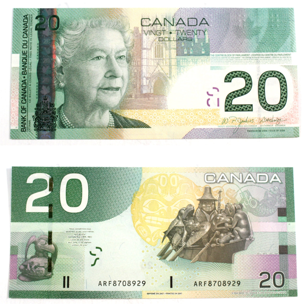 BC-64a 2007 Canada $20 Jenkins-Dodge, ARF, Uncirculated (MS60)