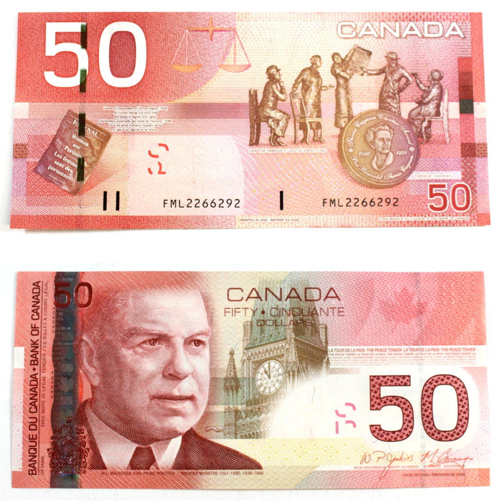 BC-65b 2008 Canada $50 Jenkins-Carney, FML, Choice Uncirculated (CUNC63)