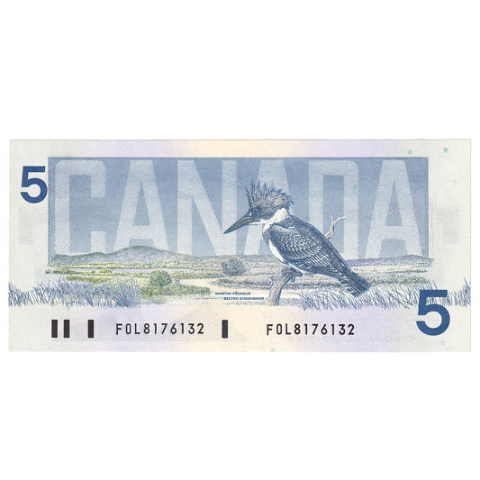 BC-56b 1986 Canada $5 Thiessen-Crow, FOL, CUNC