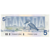 BC-56b 1986 Canada $5 Thiessen-Crow, FOM, Choice Uncirculated (CUNC63)