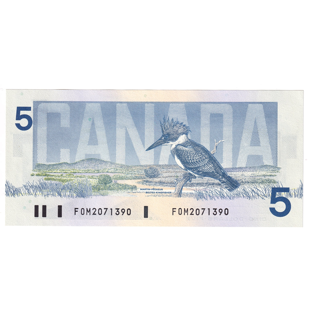 BC-56b 1986 Canada $5 Thiessen-Crow, FOM, Choice Uncirculated (CUNC63)