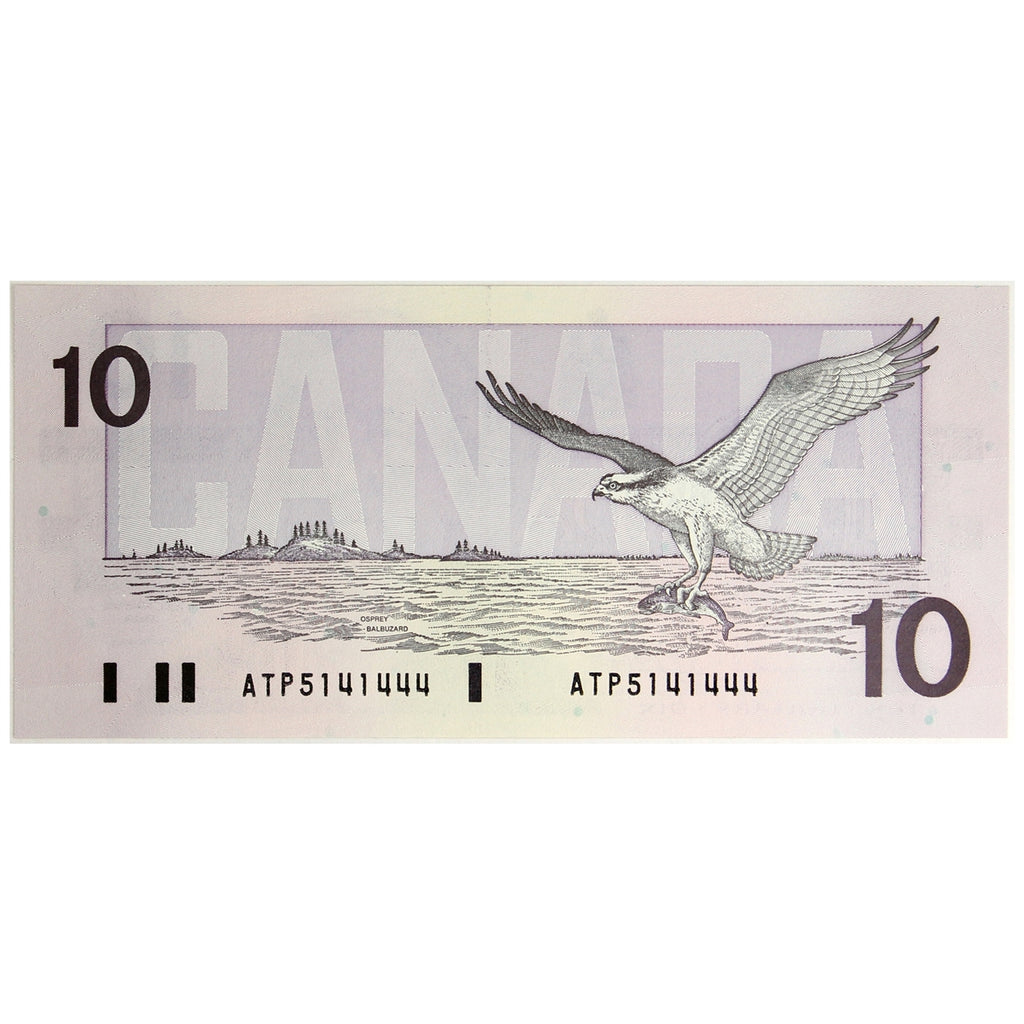 BC-57a 1989 Canada $10 Thiessen-Crow, ATP, CUNC