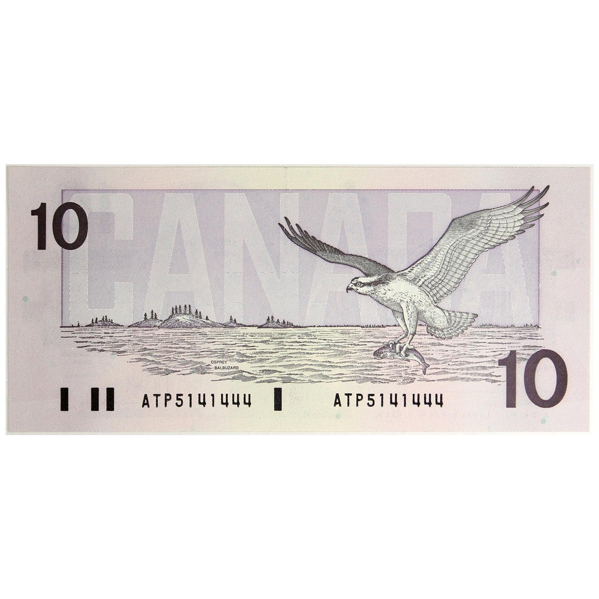 BC-57a 1989 Canada $10 Thiessen-Crow, ATP, CUNC
