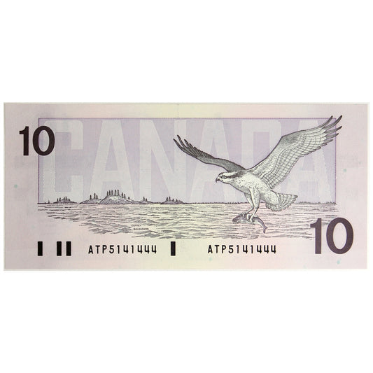 BC-57a 1989 Canada $10 Thiessen-Crow, ATP, CUNC