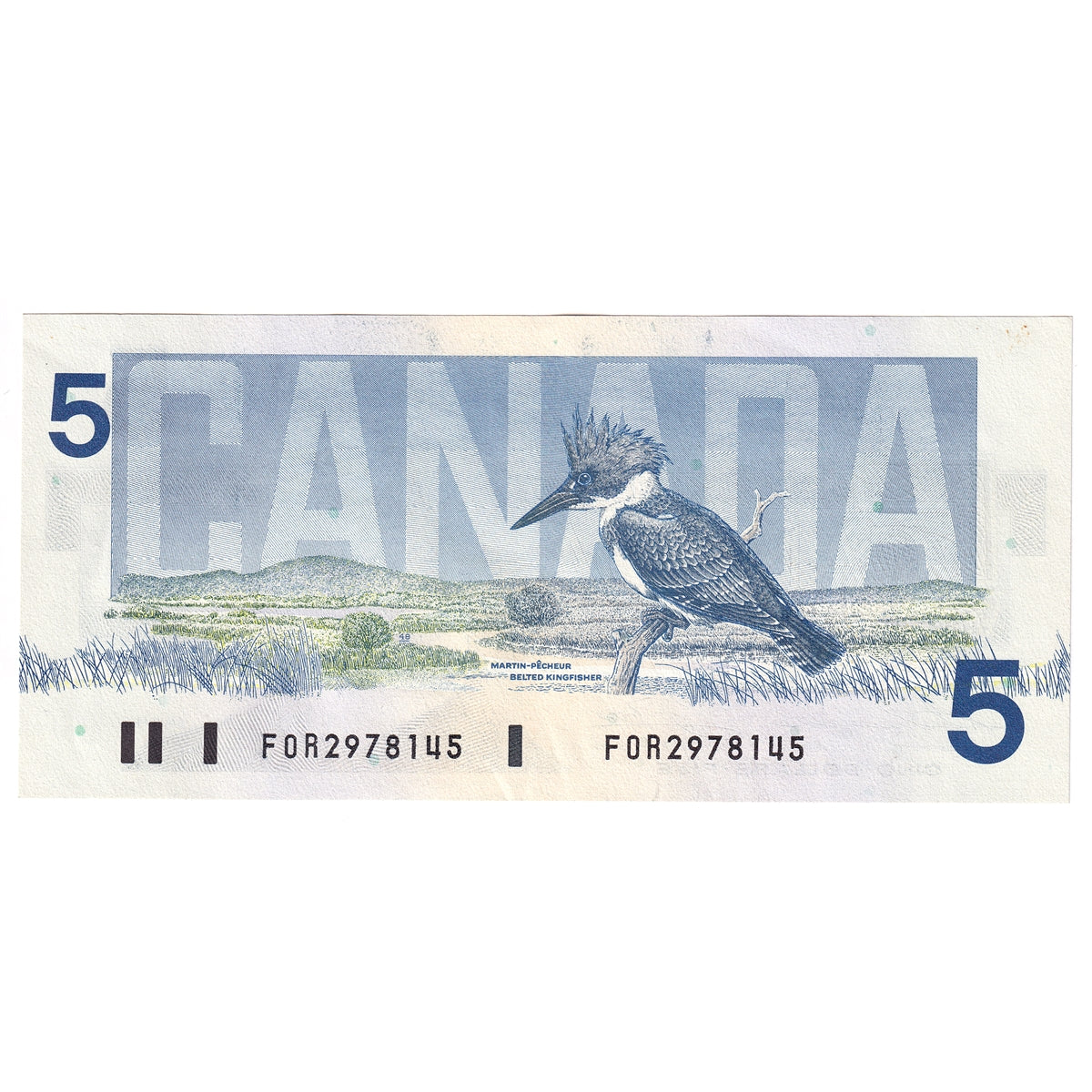 BC-56b 1986 Canada $5 Thiessen-Crow, FOR, AU-UNC