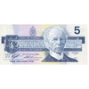 BC-56d 1986 Canada $5 Knight-Thiessen, ANL, AU-UNC (AU55)