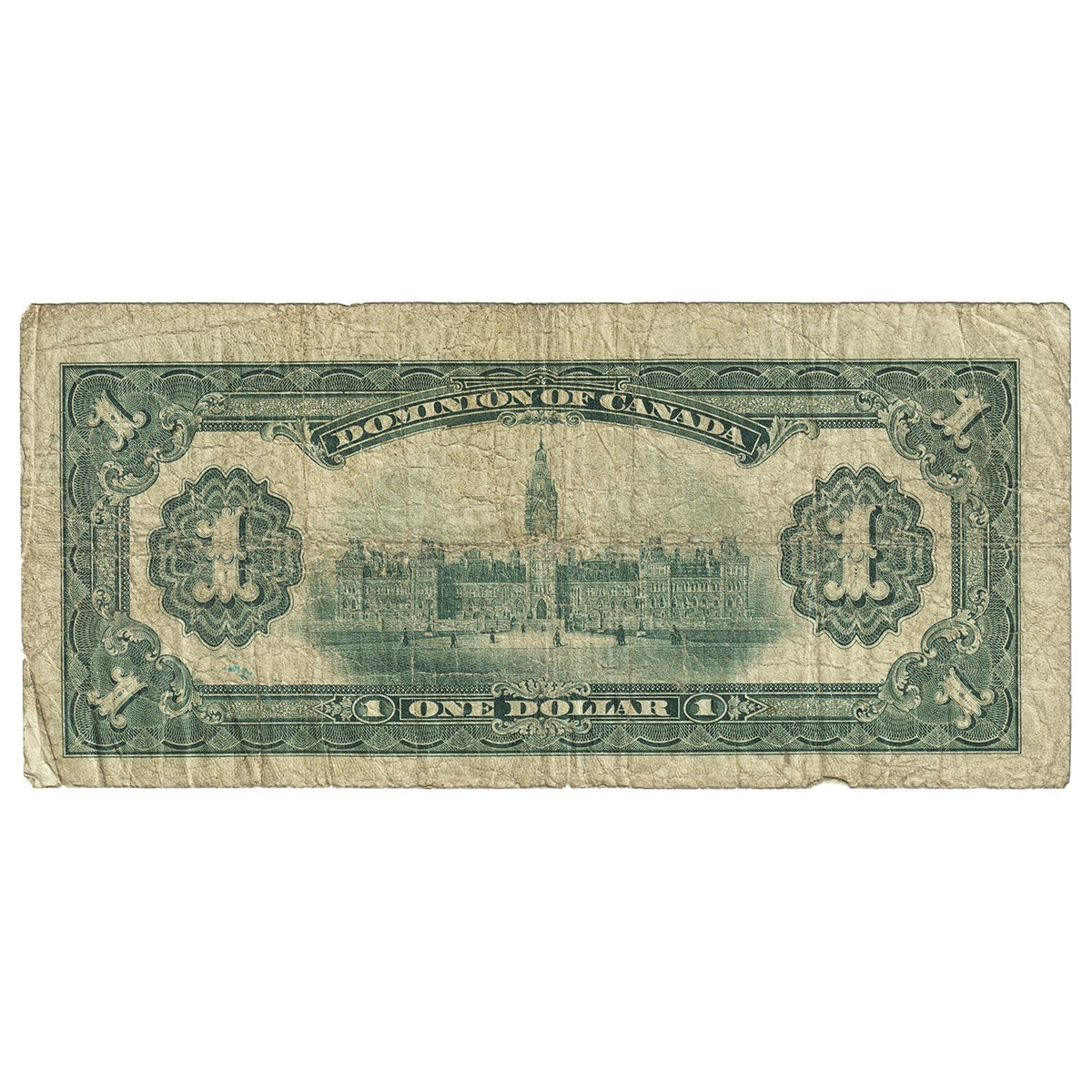 DC-23a 1917 Dominion $1 Various-Boville, No Seal, No Imprint, Series A, G-VG (G6)
