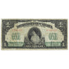 DC-23b 1917 Dominion $1 Various-Saunders, No Seal, Series V, VG-F (VG10)