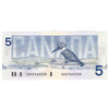 BC-56c 1986 Canada $5 Bonin-Thiessen, GOA, CUNC