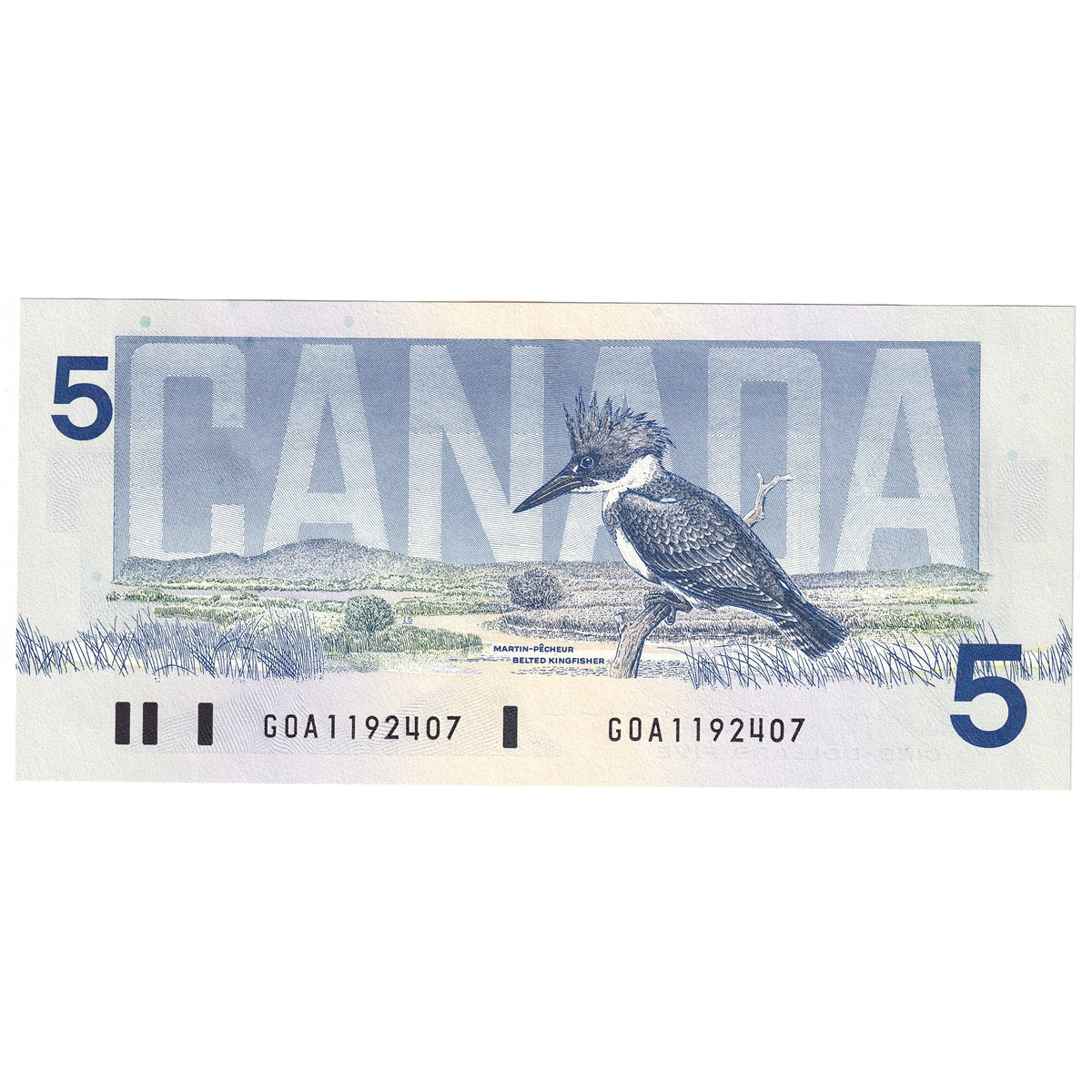BC-56c 1986 Canada $5 Bonin-Thiessen, GOA, UNC