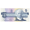 BC-56c 1986 Canada $5 Bonin-Thiessen, GOA, UNC