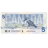 BC-56c 1986 Canada $5 Bonin-Thiessen, GOR, Almost Uncirculated (AU50)