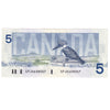 BC-56c 1986 Canada $5 Bonin-Thiessen, GPJ, AU-UNC