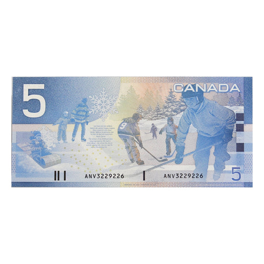 BC-62aA 2001 Canada $5 Knight-Dodge, ANV (3.06-3.40) AU-UNC