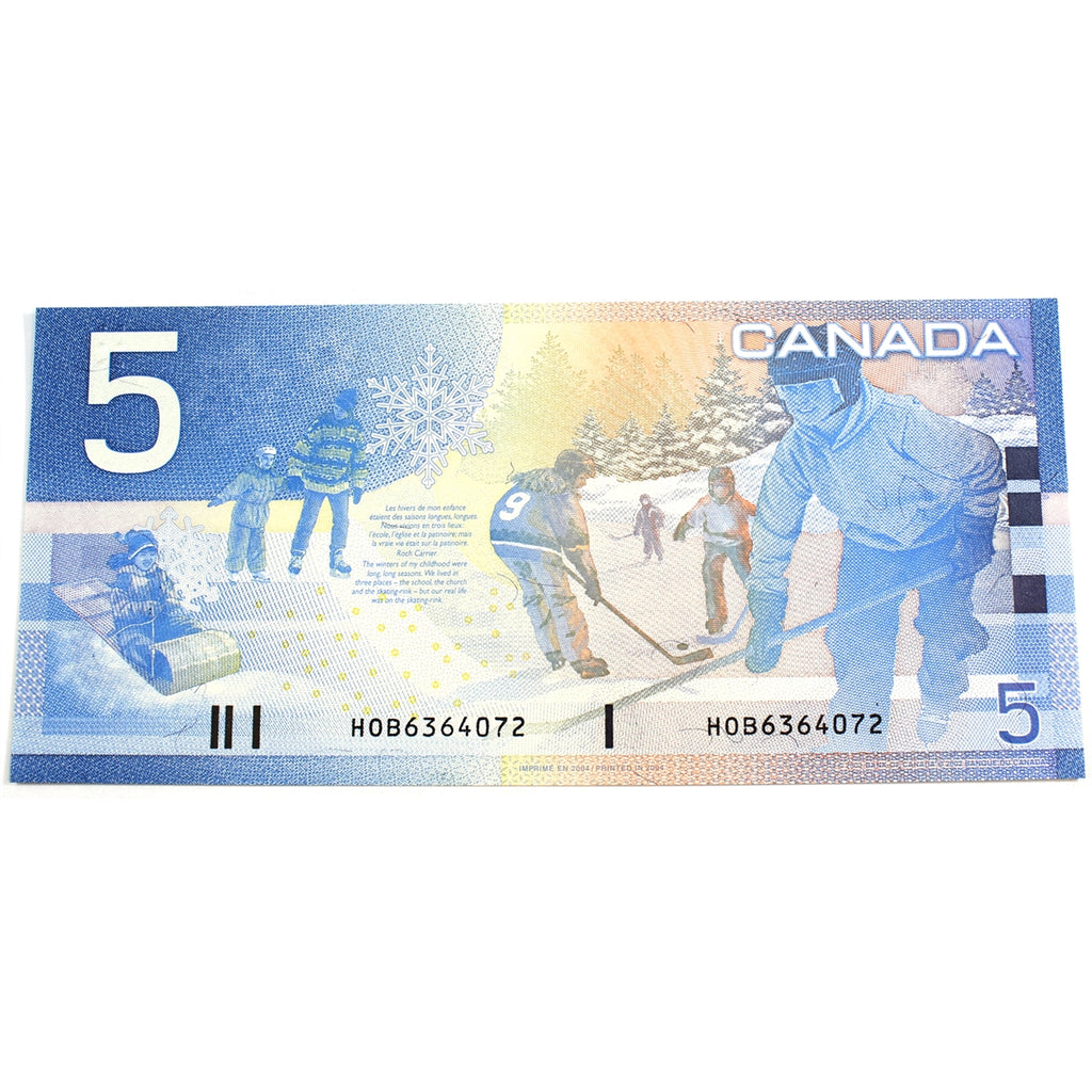 BC-62b 2004 Canada $5 Jenkins-Dodge, HOB, Choice Uncirculated (CUNC63)
