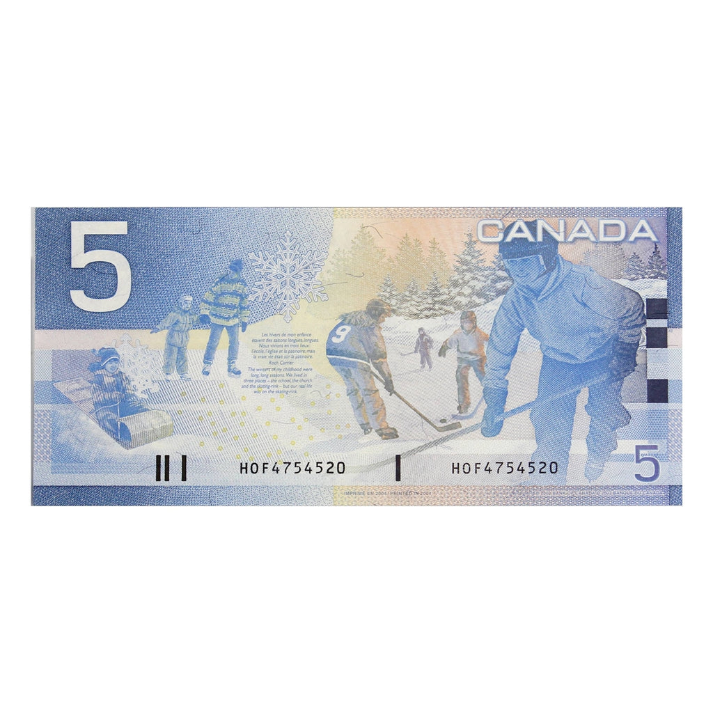 BC-62b 2004 Canada $5 Jenkins-Dodge, HOF, CUNC