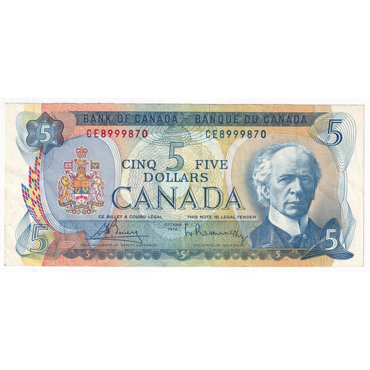 BC-48a 1972 Canada $5 Bouey-Rasminsky, CE, VF-EF
