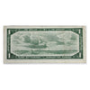 BC-37a-i 1954 Canada $1 Beattie-Coyne, H/M, Very Fine (VF20)