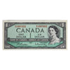 BC-37b-i 1954 Canada $1 Beattie-Rasminsky, N/Z, AU-UNC (AU55)
