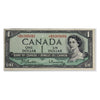 BC-37bA-i 1954 Canada $1 Beattie-Rasminsky, *B/M, Very Fine (VF20)