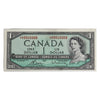 BC-37cA 1954 Canada $1 Bouey-Rasminsky, *C/F, EF-AU (EF45)