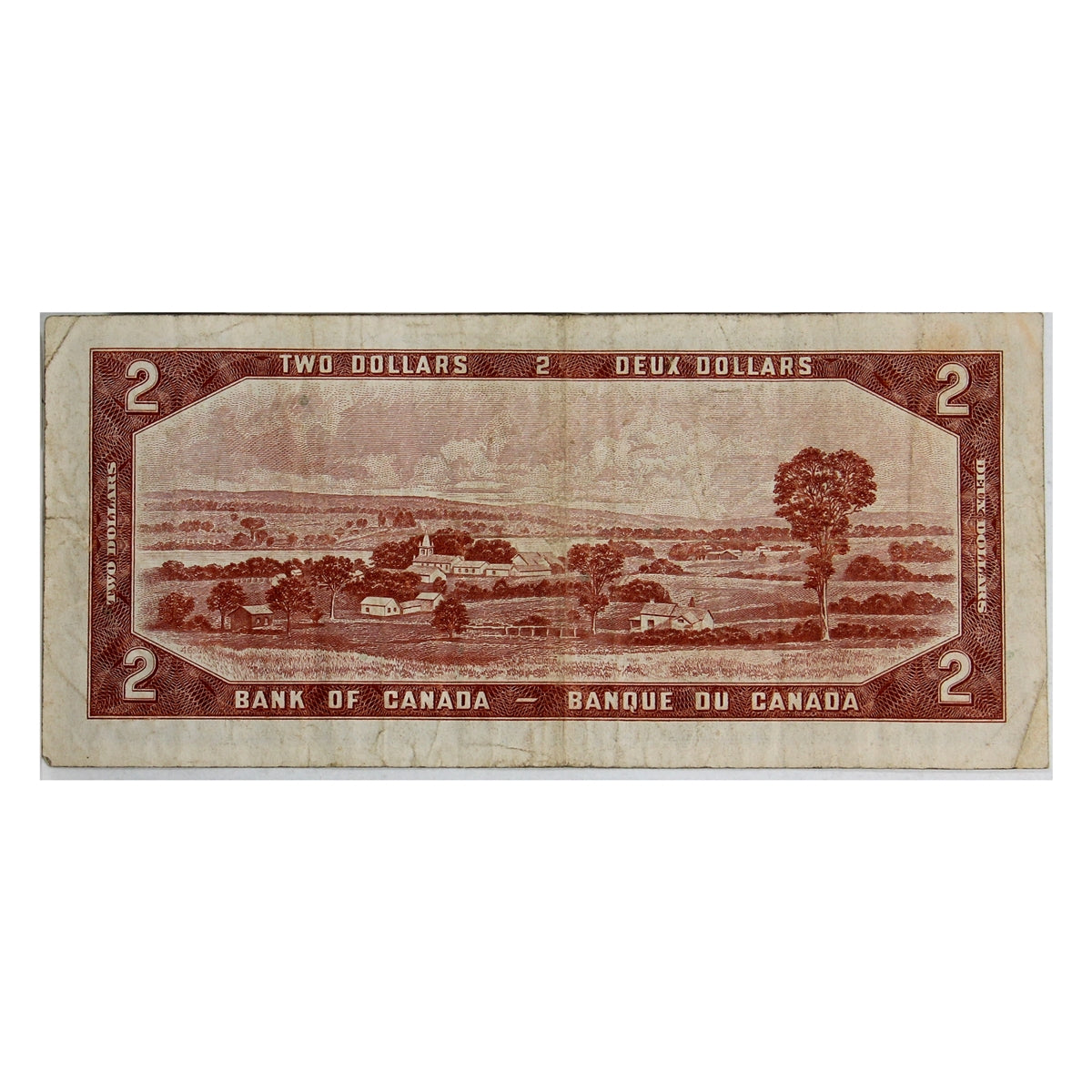 BC-38a 1954 Canada $2 Beattie-Coyne, U/B, F-VF (F15)