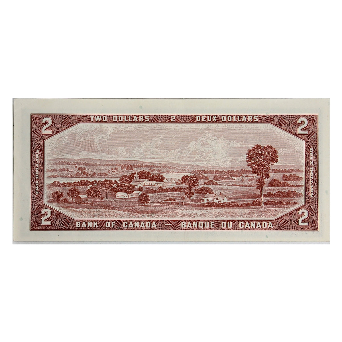 BC-38b 1954 Canada $2 Beattie-Rasminsky, U/R, Almost Uncirculated (AU50)