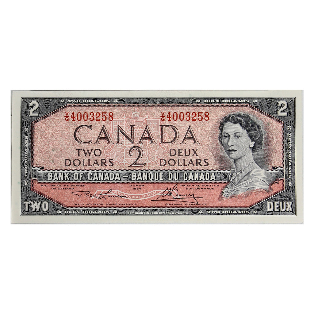 BC-38d 1954 Canada $2 Lawson-Bouey, V/G, Uncirculated (MS60)