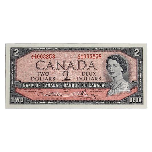 BC-38d 1954 Canada $2 Lawson-Bouey, V/G, Uncirculated (MS60)