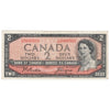 BC-38a 1954 Canada $2 Beattie-Coyne, Y/B, F