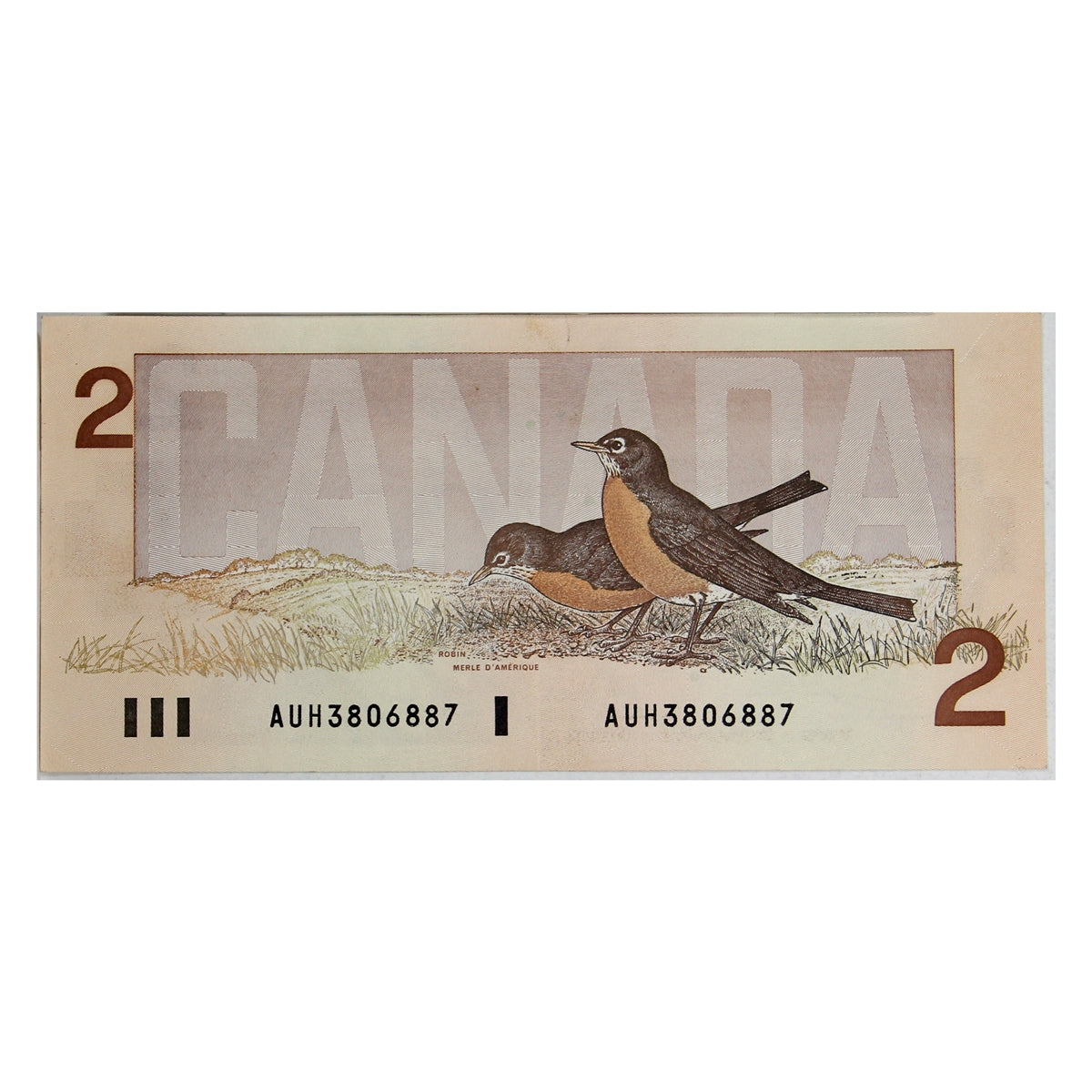 BC-55a 1986 Canada $2 Crow-Bouey, AUH, VF-EF (VF30)