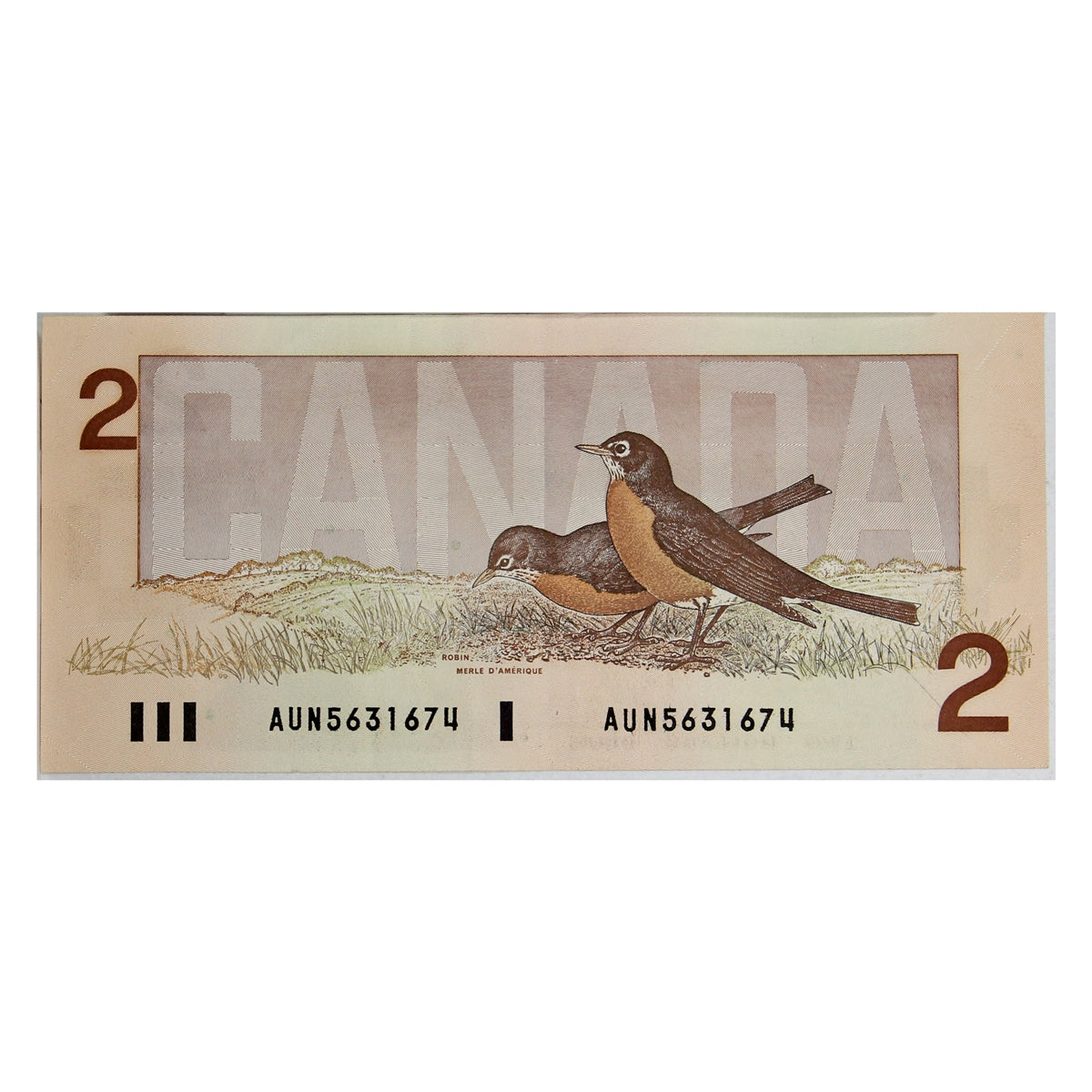 BC-55a 1986 Canada $2 Crow-Bouey, AUN, Extra Fine (EF40)
