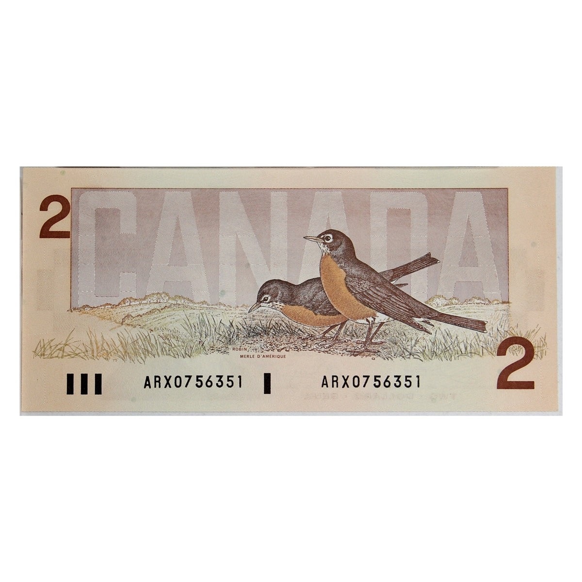 BC-55aA 1986 Canada $2 Crow-Bouey, ARX Below 1.26M, Almost Uncirculated (AU50)