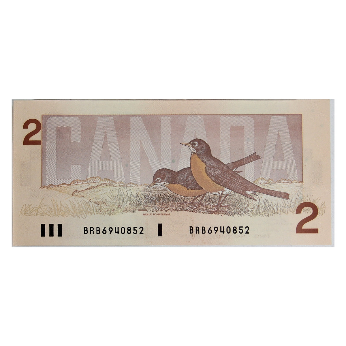 BC-55b 1986 Canada $2 Thiessen-Crow, BRB, Choice Uncirculated (CUNC63)
