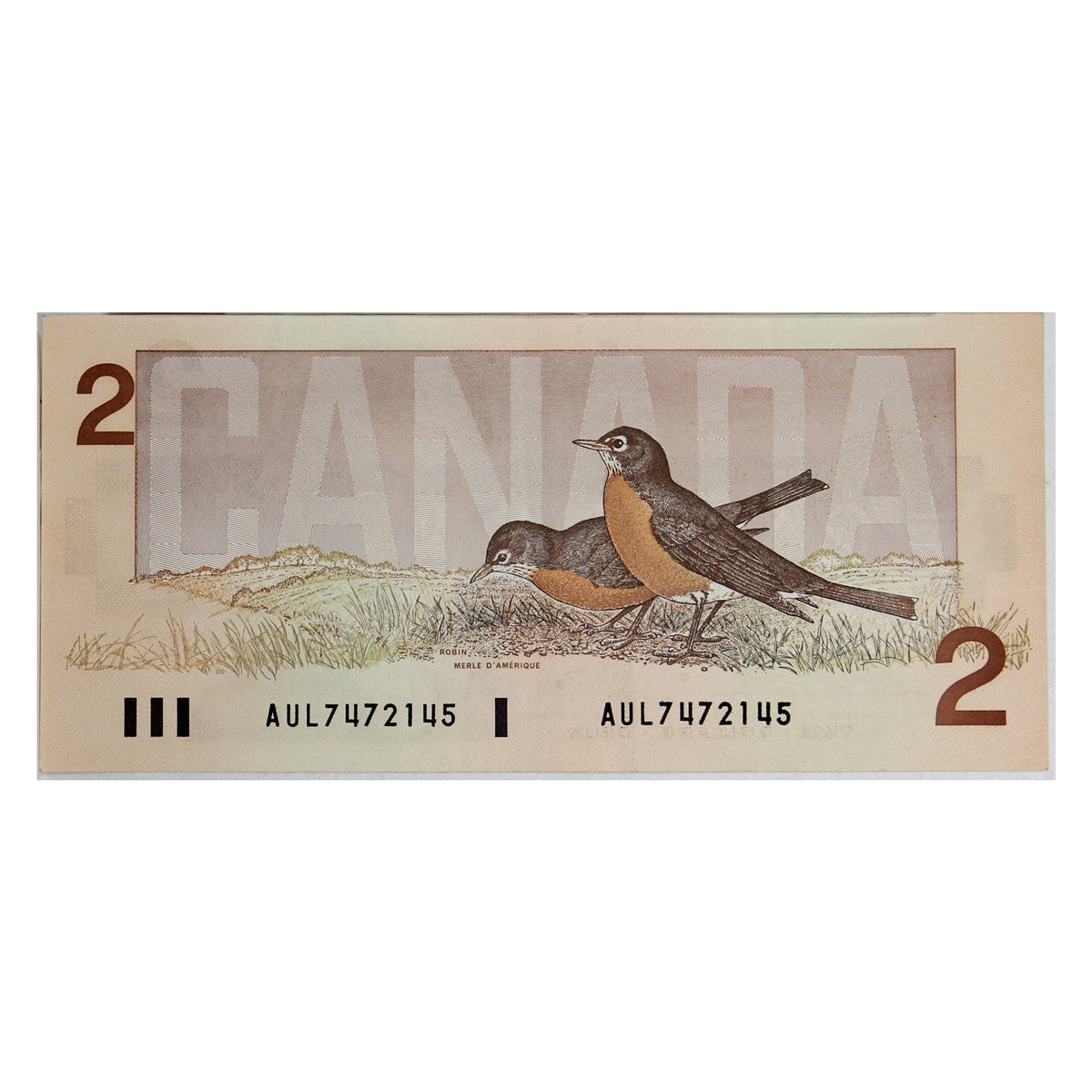 BC-55b 1986 Canada $2 Thiessen-Crow, AUL, Extra Fine (EF40)