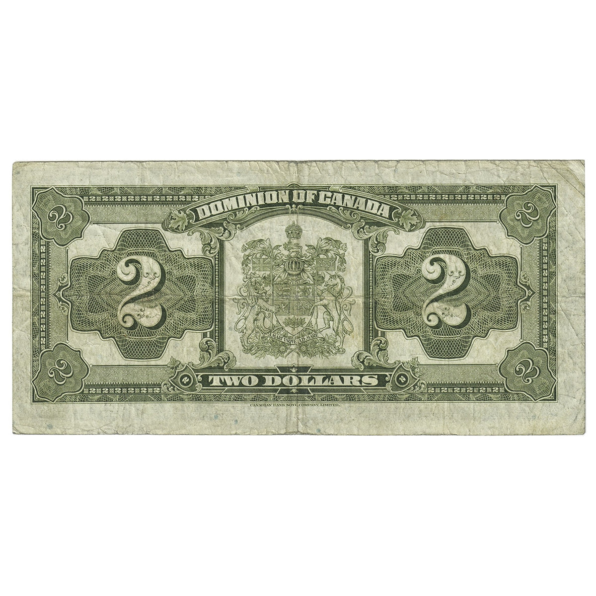 DC-26g 1923 Dominion $2 McCavour-Saunders, Red Seal, Group 2, Fine (F12)