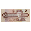 BC-55b 1986 Canada $2 Thiessen-Crow, Small BBP, Extra Fine (EF40)