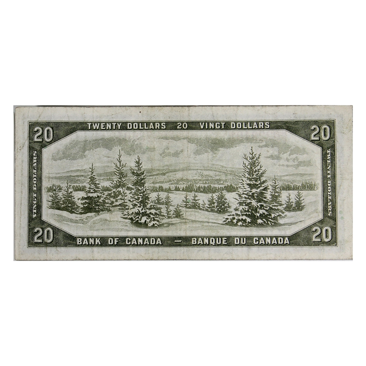 BC-41a 1954 Canada $20 Beattie-Coyne, M/E, F-VF (F15)