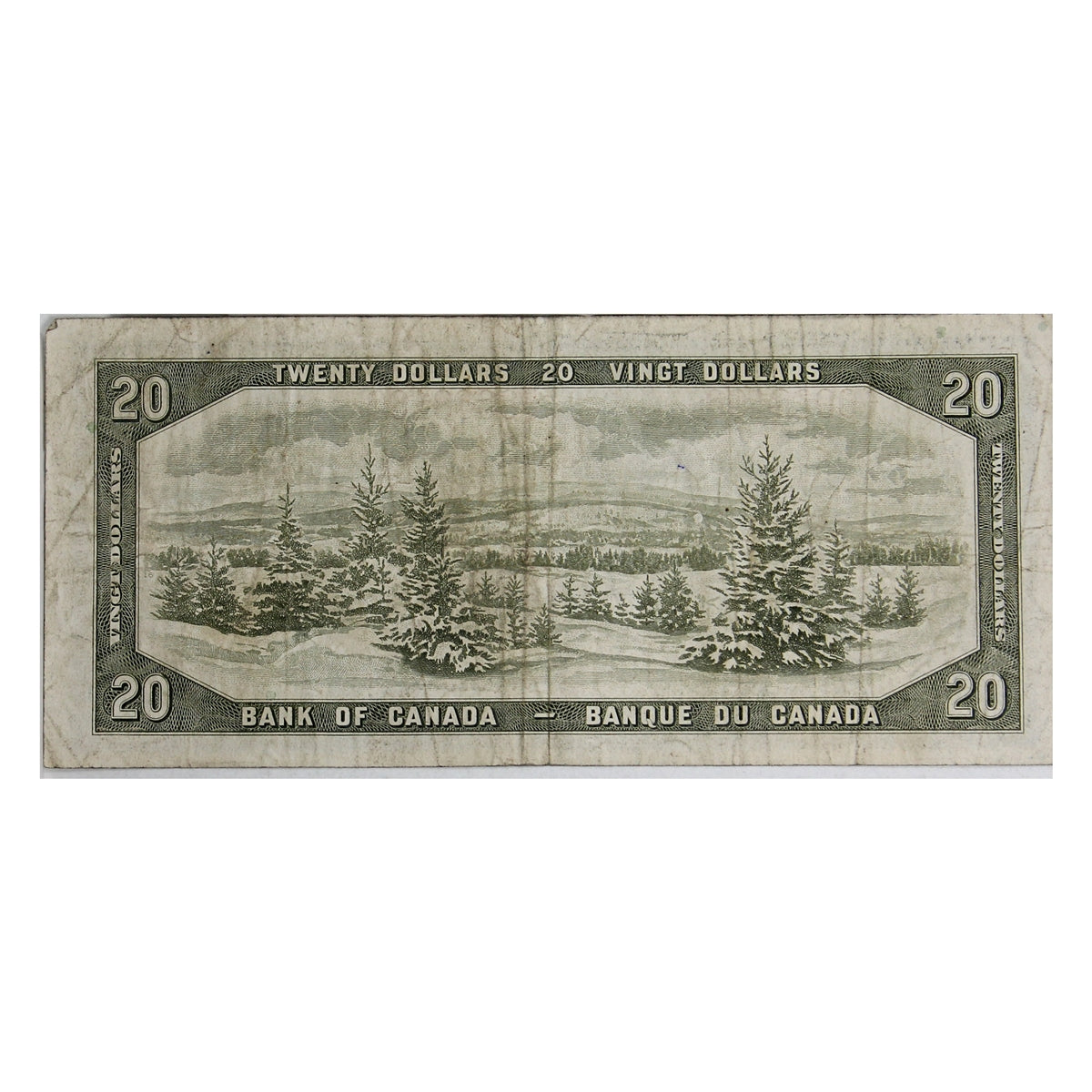 BC-41b 1954 Canada $20 Beattie-Rasminsky, P/E, F-VF