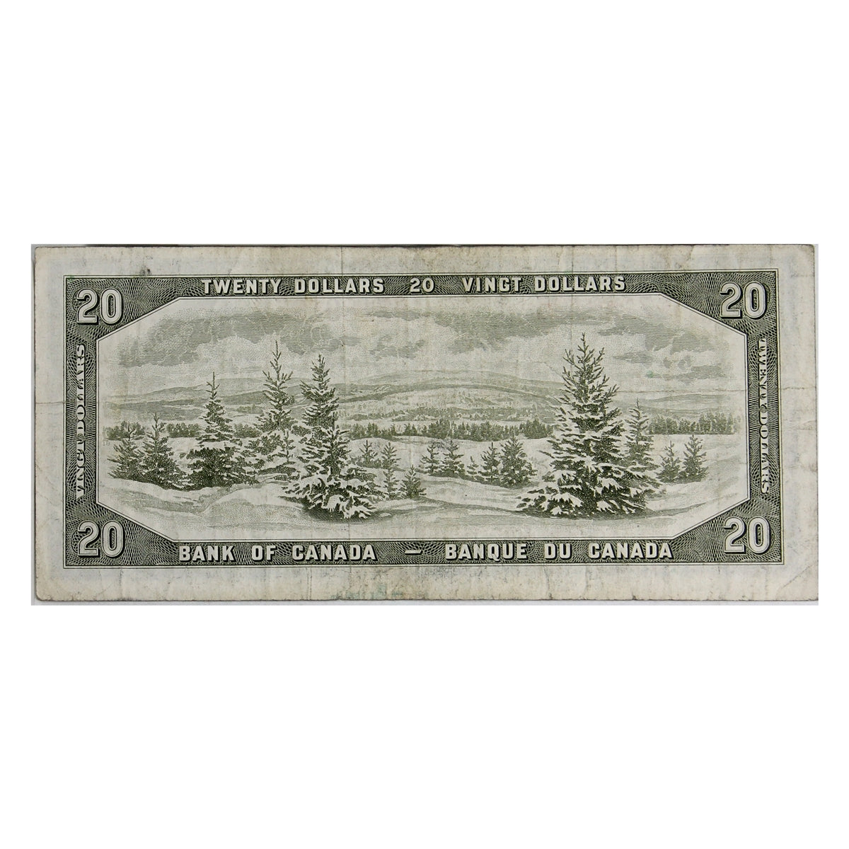 BC-41b 1954 Canada $20 Beattie-Rasminsky, S/E, F-VF (F15)