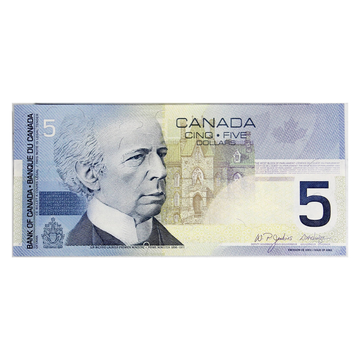 BC-62b 2005 Canada $5 Jenkins-Dodge, HOJ, Uncirculated (MS60)