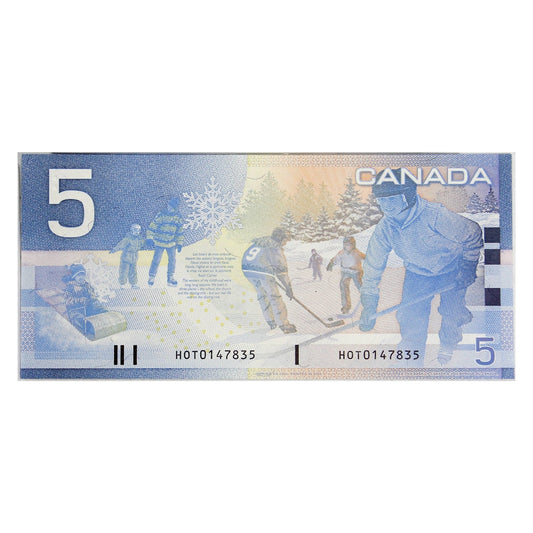 BC-62b 2005 Canada $5 Jenkins-Dodge, HOT, CUNC