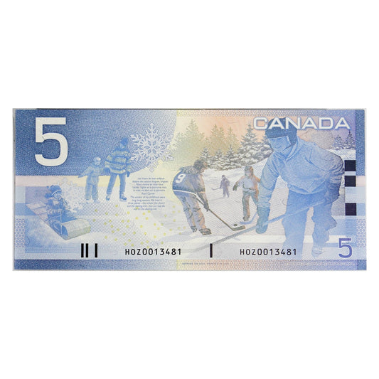 BC-62b 2005 Canada $5 Jenkins-Dodge, HOZ, CUNC