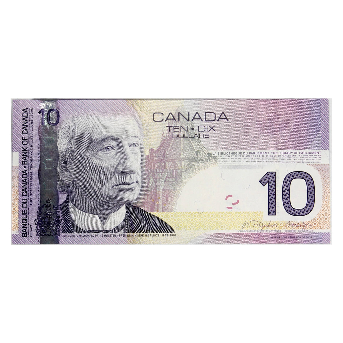 BC-68a 2005 Canada $10 Jenkins-Dodge, BTA, Choice Uncirculated (CUNC63)