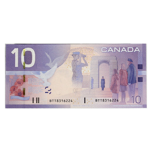 BC-68a 2007 Canada $10 Jenkins-Dodge, BTT, UNC